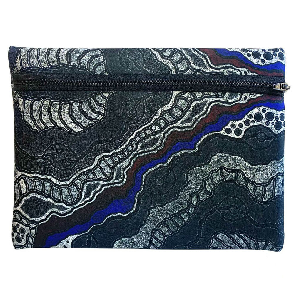 Aboriginal Gifts Zipped Case Delvine Petyarre Australian Made for Men