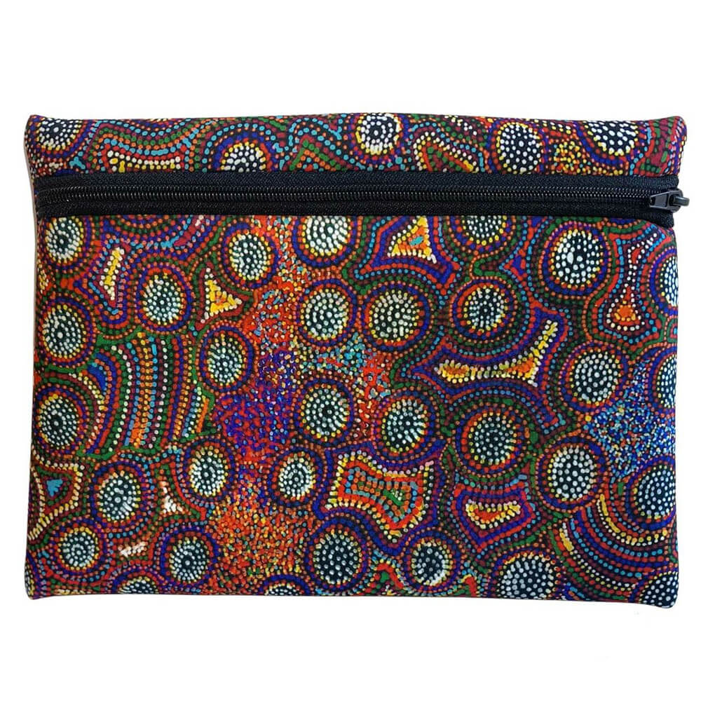 Aboriginal Gifts Zipped Case Janie Petyarre Utopia Australian Made Souvenirs