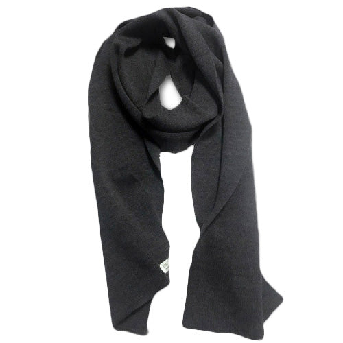 Australian Merino Wool Scarves for Men Dark Grey