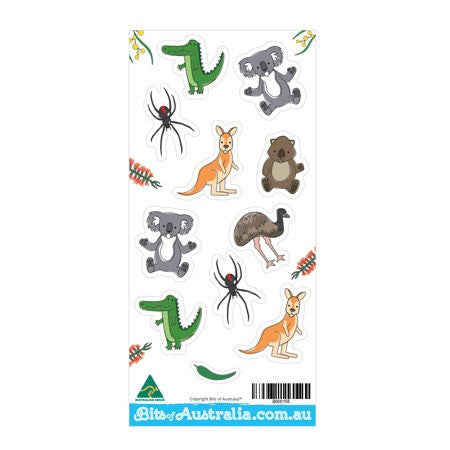 Australian Made Gifts &amp; Souvenirs with the Aussie Animal Stickers -by Bits of Australia. For the best Australian online shopping for a Magnets - 1