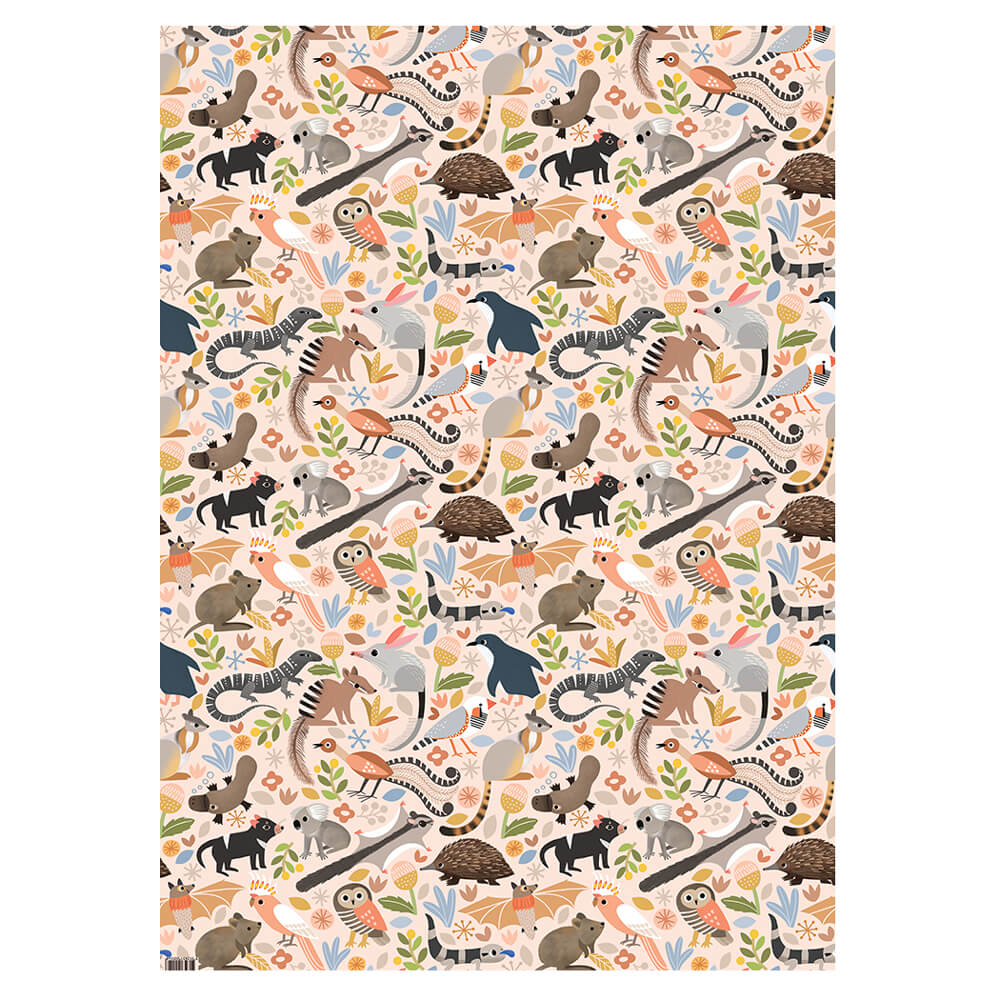 Aussie Wrapping Paper Australian Made Wrapping Paper - Aussie Animals Quokka Koala - Bits of ...