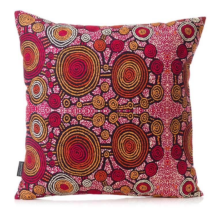 Aboriginal Cushion Cover Teddy Gibson