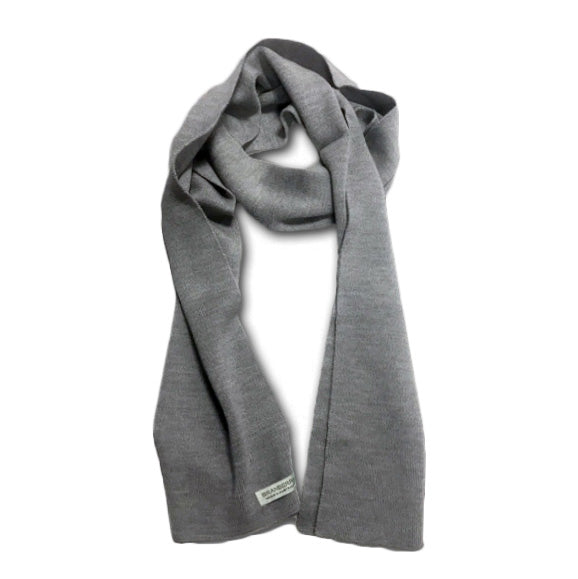 Australian Made Merino Wool Scarf Gifts for Men - Silver Grey