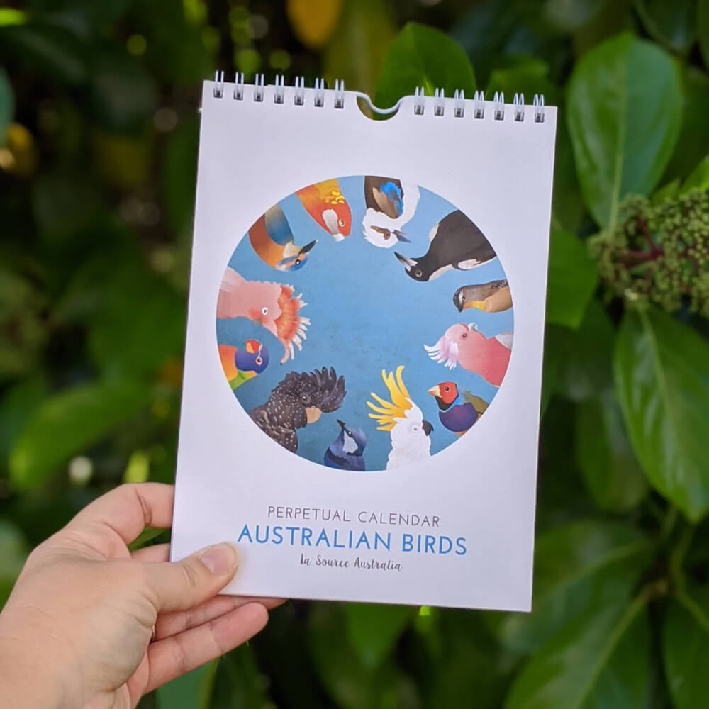 Australian Birds Calendar by La Source for Aussie Souvenirs