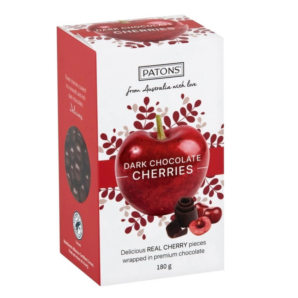 Australian Gourmet Food Gifts Chocolate Cherries by Patons