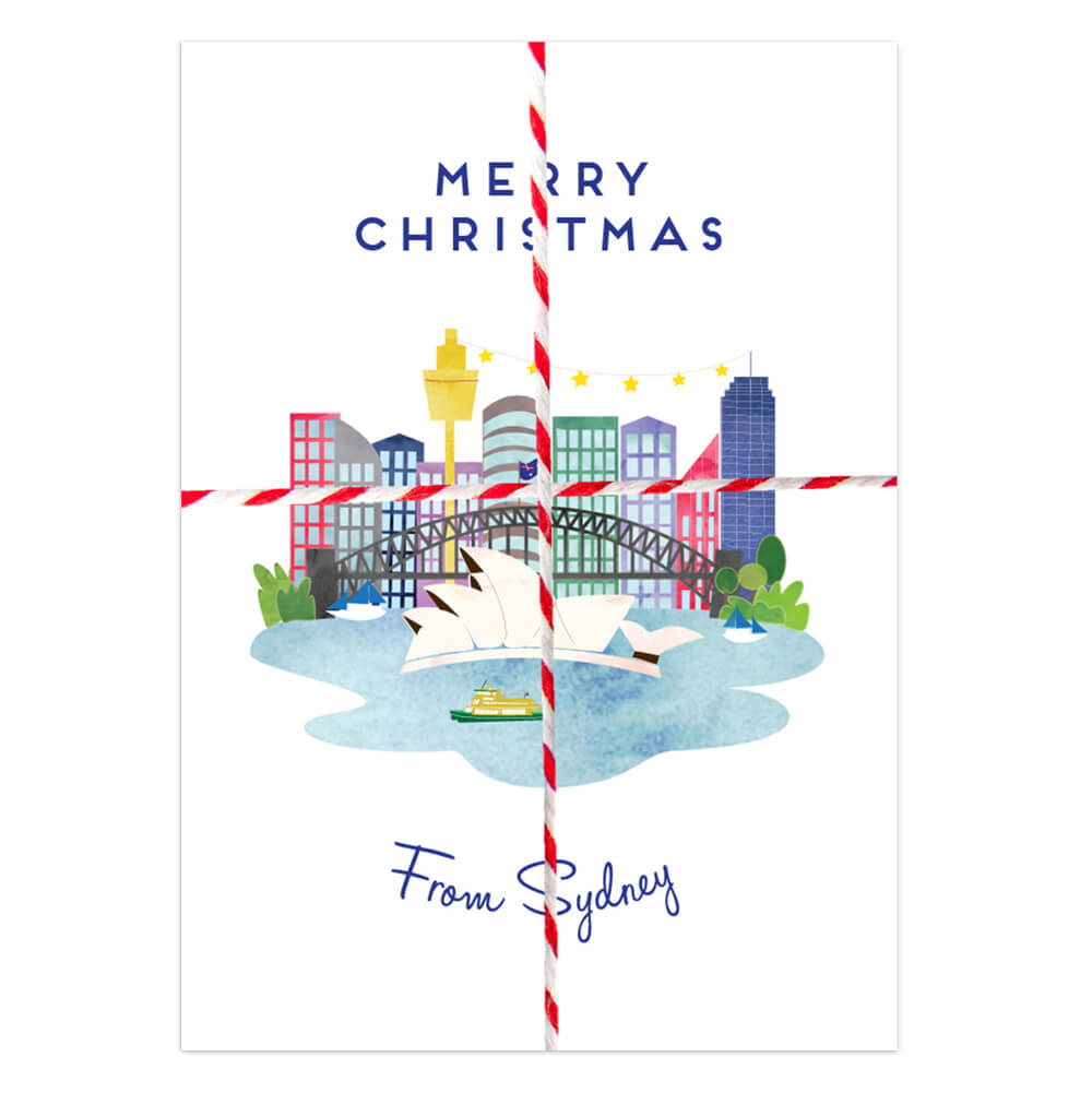 Merry Christmas from Sydney Charity Card Pack Australian Made