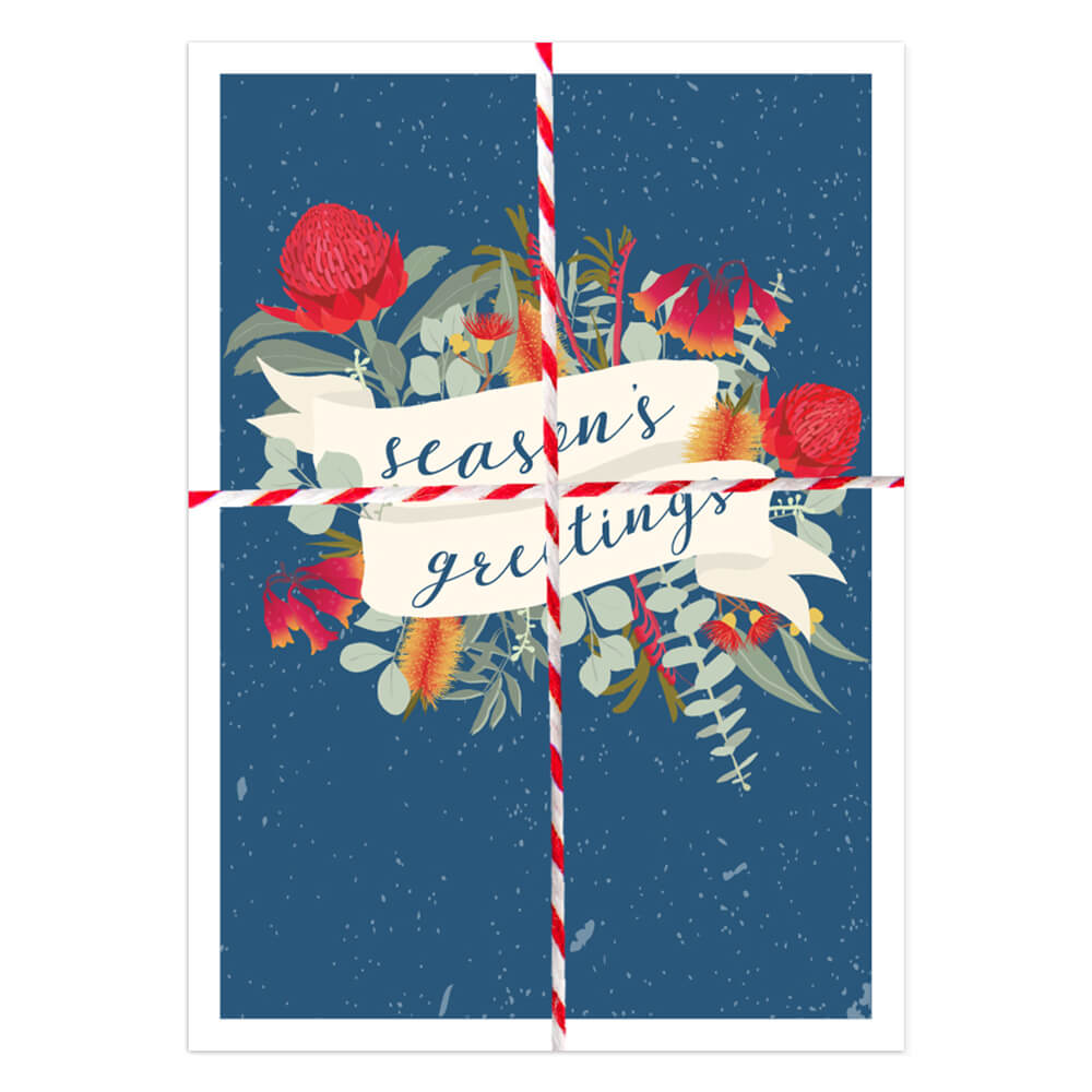 Australian Christmas Cards Native Seasons Greetings Pack