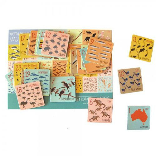 Australiana numbers magnet pack for Australian Gifts for Kids
