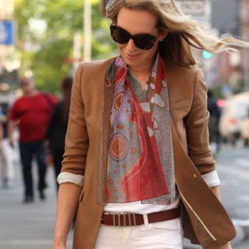 Aboriginal Souvenir Scarf for Women  Online