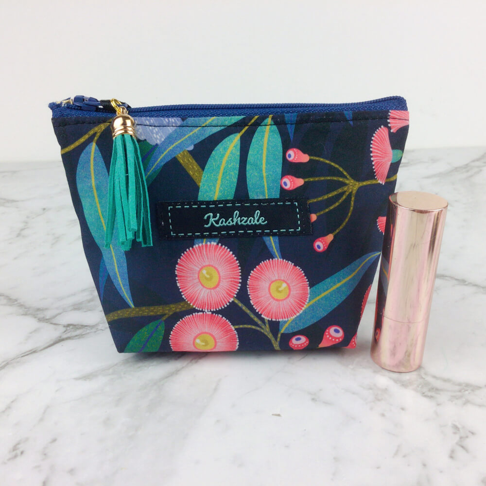 Australian Gifts for Women Small  Makeup Purse Gum Blossom