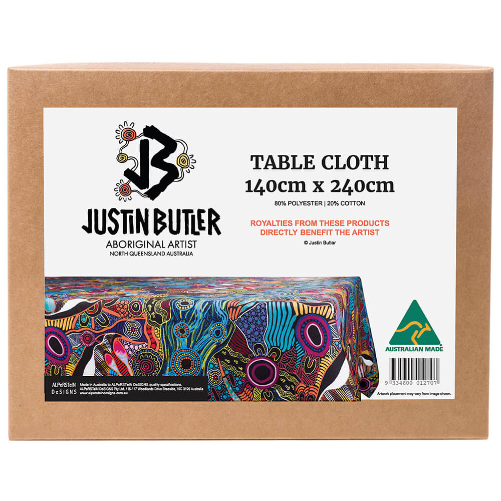 Aboriginal Art Tablecloth - Justin Butler
