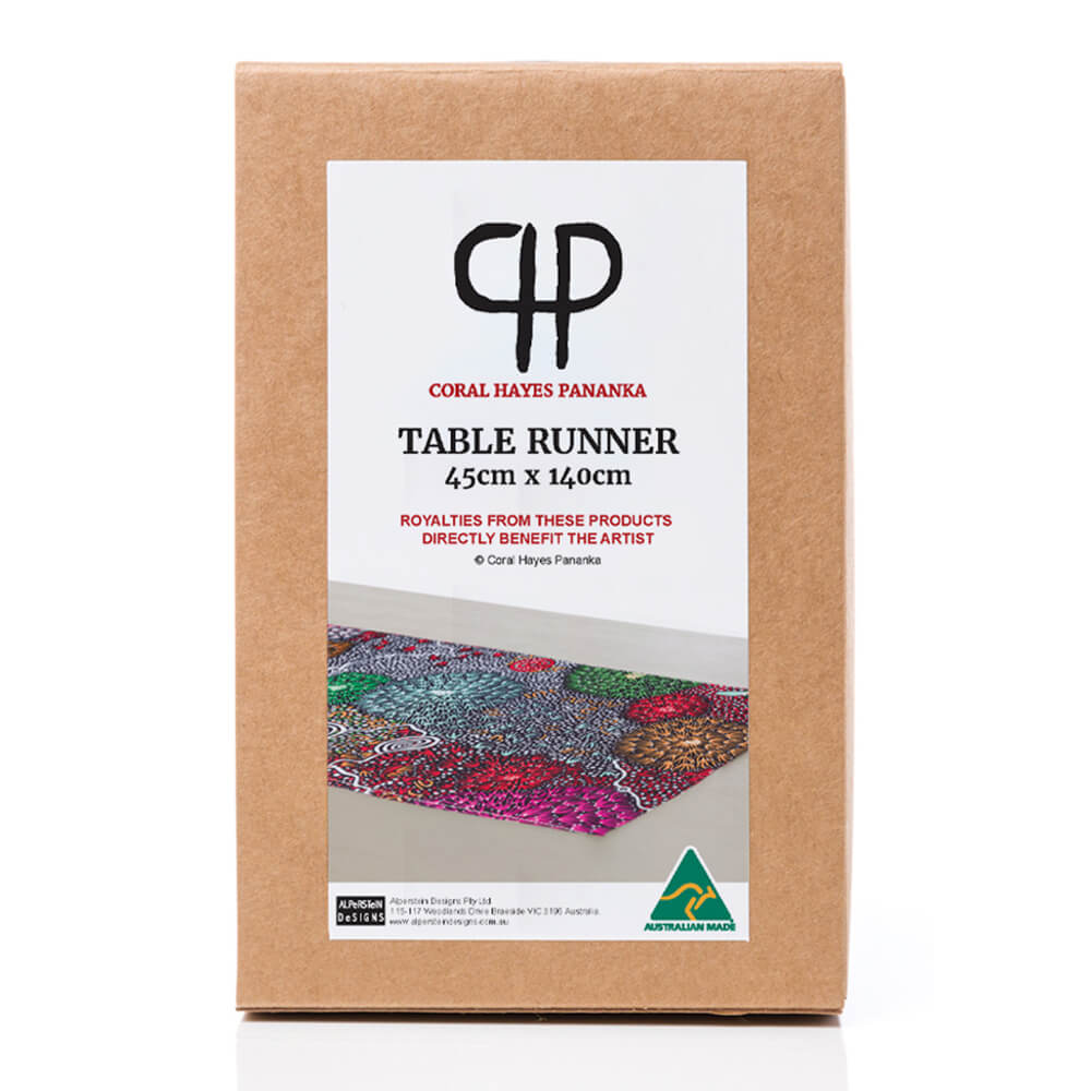 Australian Homewares Table Runner Aboriginal Gifts Coral Hayes