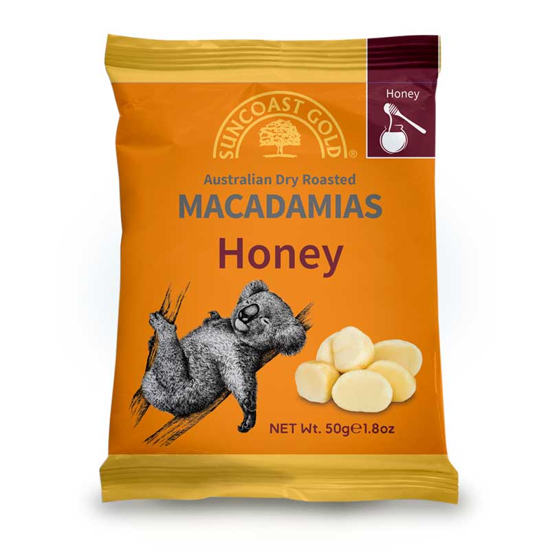 Australian Honey Roasted Macadamias Suncoast Gold