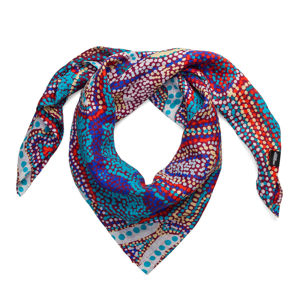 Australian Made Scarf for Aboriginal Gifts by Elaine Lane