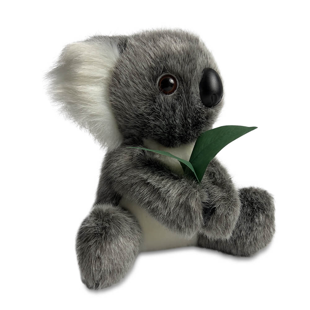 Australian Made Soft Toy Koala with Gum Leaf