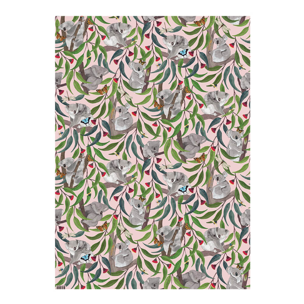 Australian Made Wrapping Paper Koala Themed By Earth Greetings