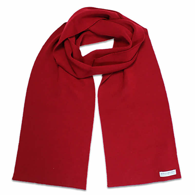 Australian Merino Wool Scarves Red Adult Woollen Scarf for Men