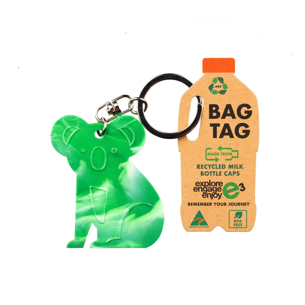 Australian Souvenir Koala Keyring Made from Recycled Products