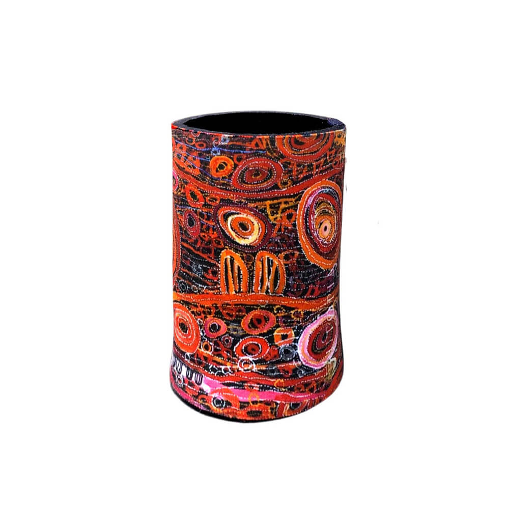 Australian Souvenir Stubby Holder Aboriginal Art by Charmaine Pwerle