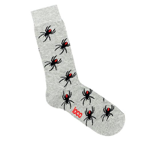 Grey Redback Spider Socks