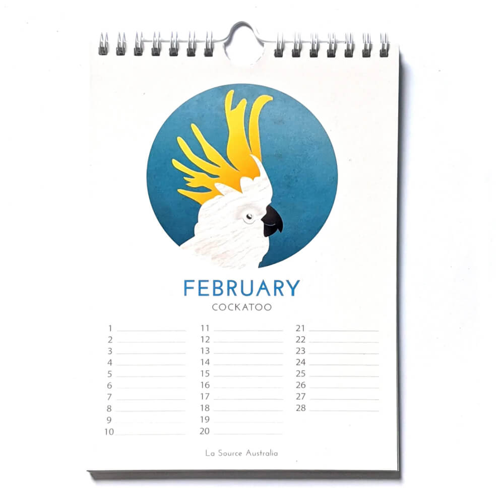 Buy Australian Birds Calendars Online by La Source