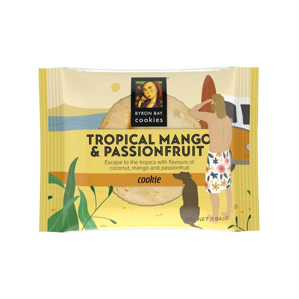 Tropical Mango Passionfruit Cookie Australian Made Byron Bay