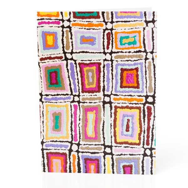 Aboriginal Art Gifts Online - Greeting Card Lynette Signleton