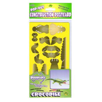 Australian Made Gifts &amp; Souvenirs with the Crocodile 3D Construction Postcard -by Odd Ball. For the best Australian online shopping for a Accessories - 3
