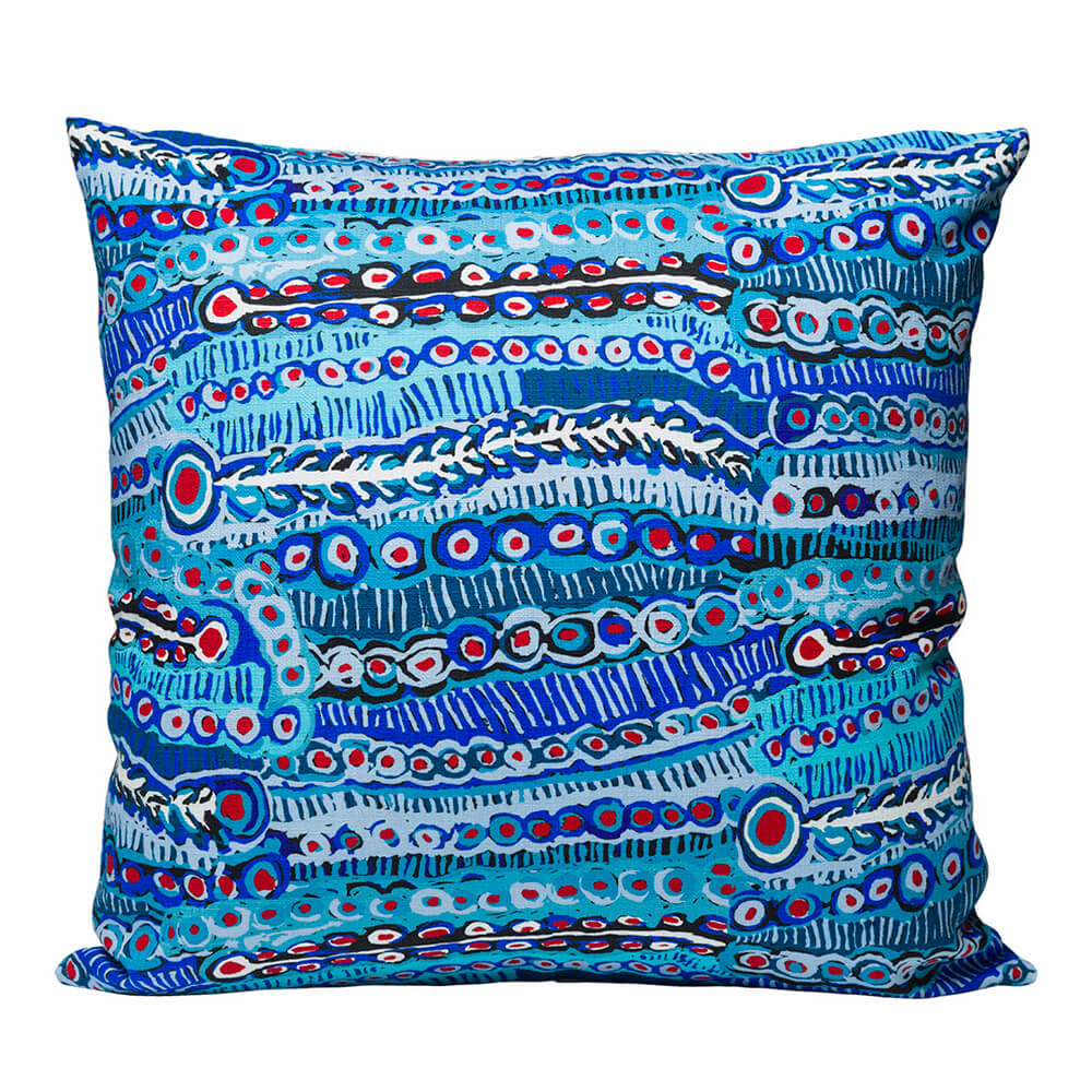 Cushions Covers Australia Aboriginal Art Blue Murdie Morris