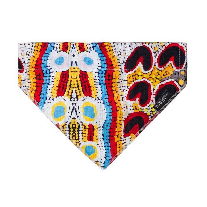 Dog Accessories Fashionable Bandana Australian Made Aboriginal Art Elaine Lane Rosie La La