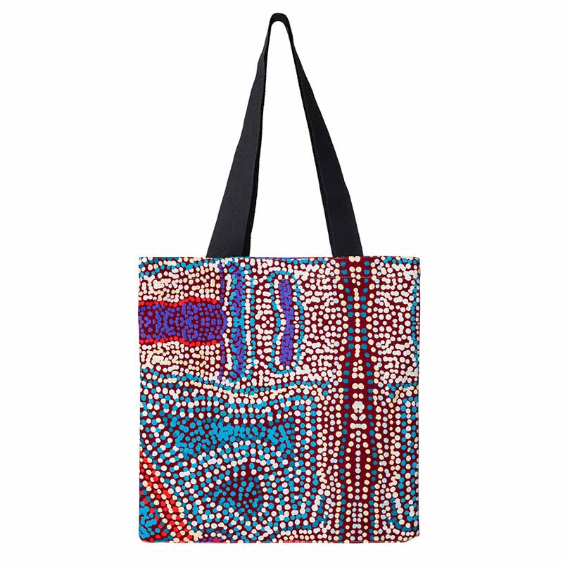 Ethical Gifts for Women Made in Australia Aboriginal Art Cotton Shopping Bag