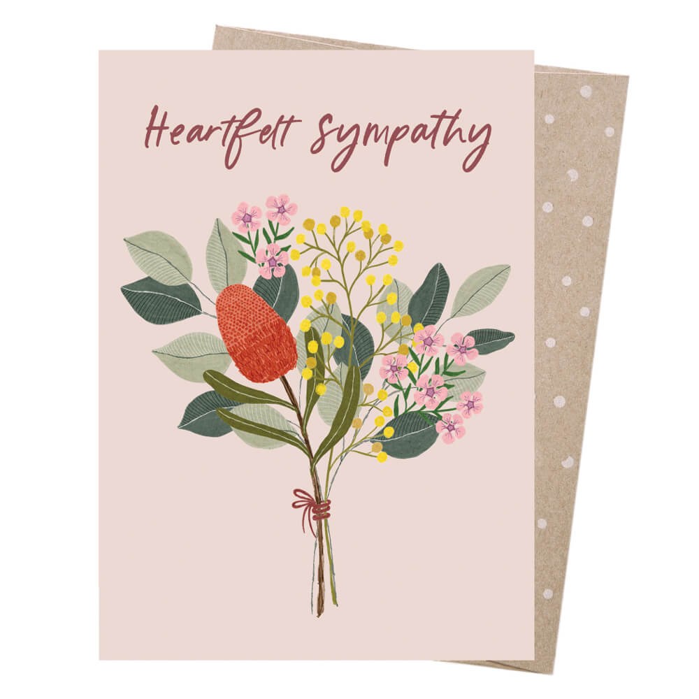 Greeting Cards Australia Heartfelt Sympathy Aussie Flora