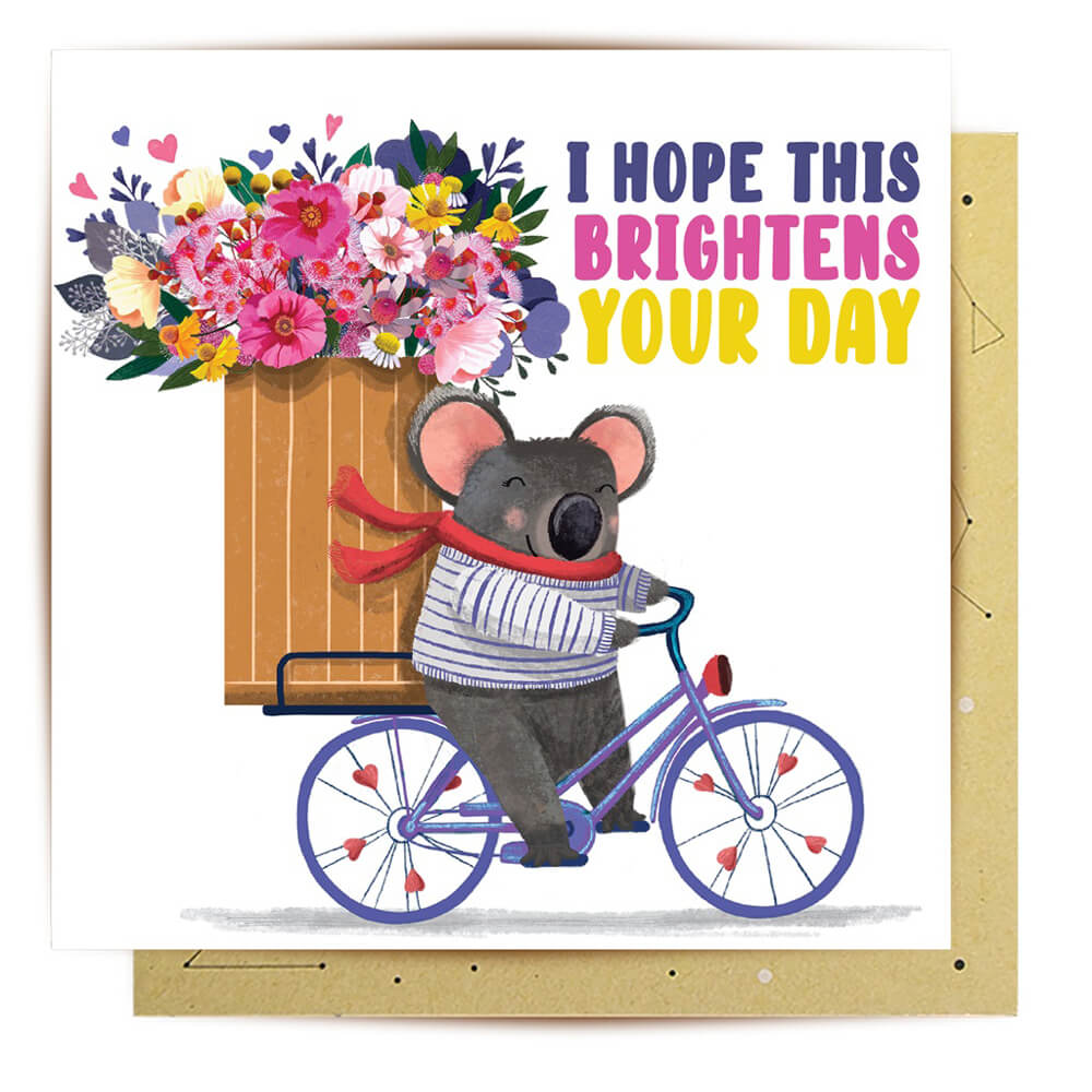 Greeting Cards Australia - Koala Brightens Your Day