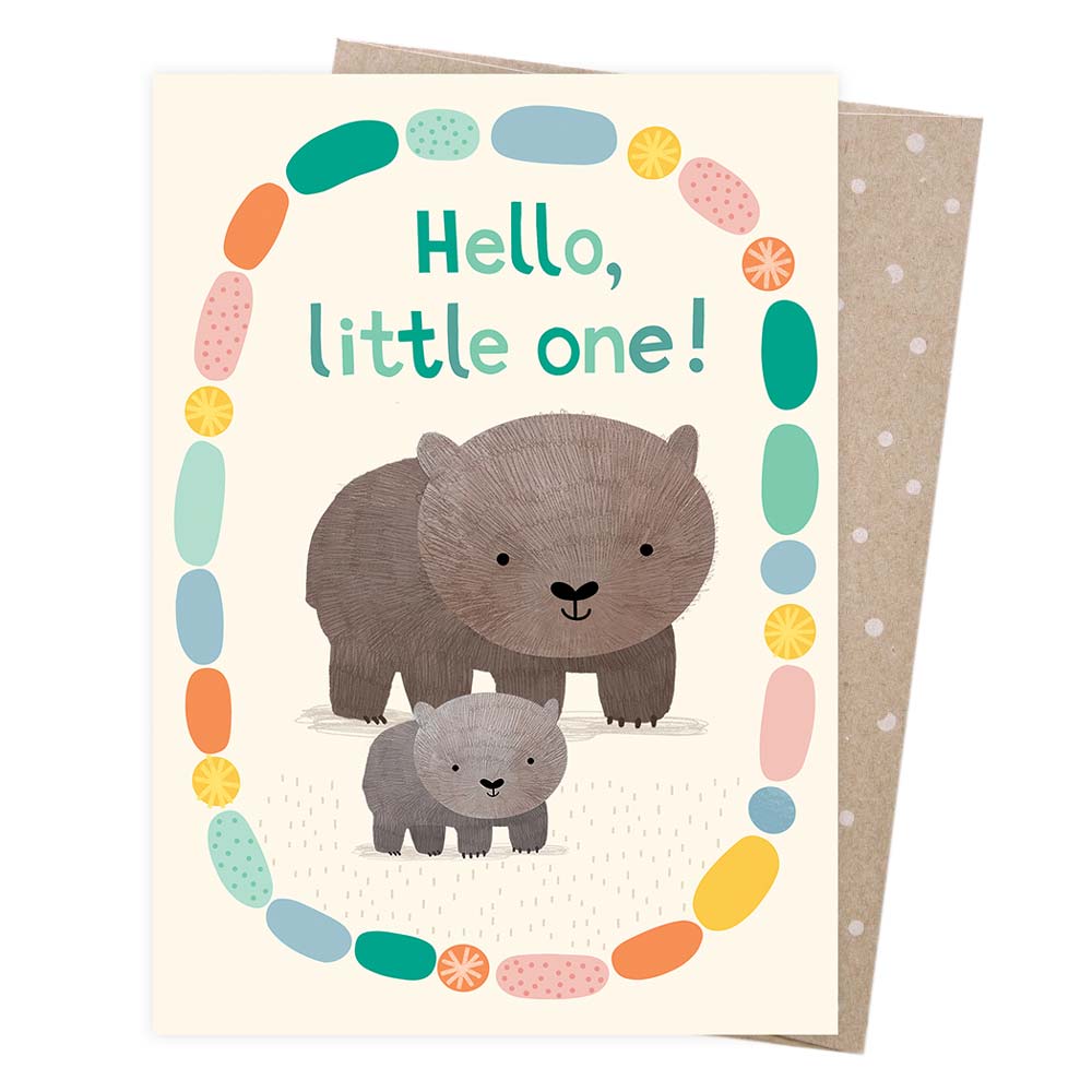 Welcome Baby Wombat Card