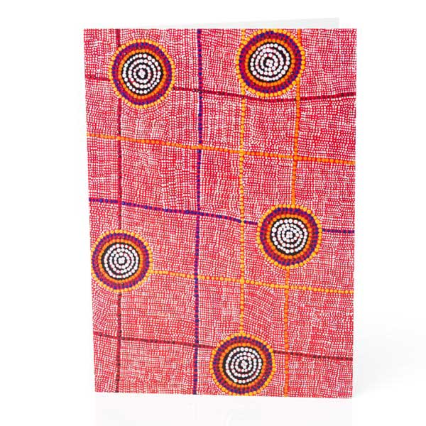 Warlukurlangu Aboriginal Art Greeting Card