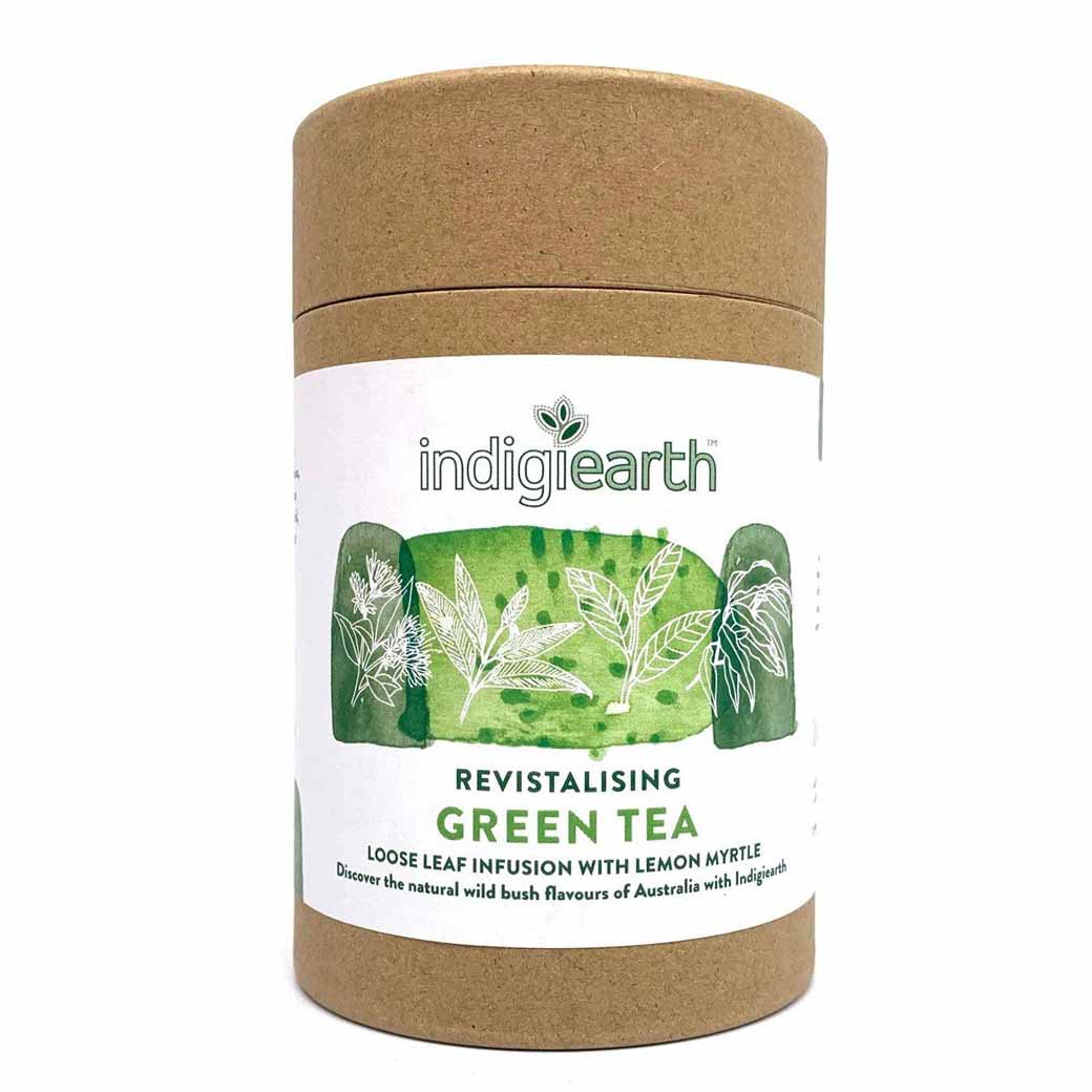Indigiearth Green Tea With Lemon Myrtle Australian Gourmet Food Gifts