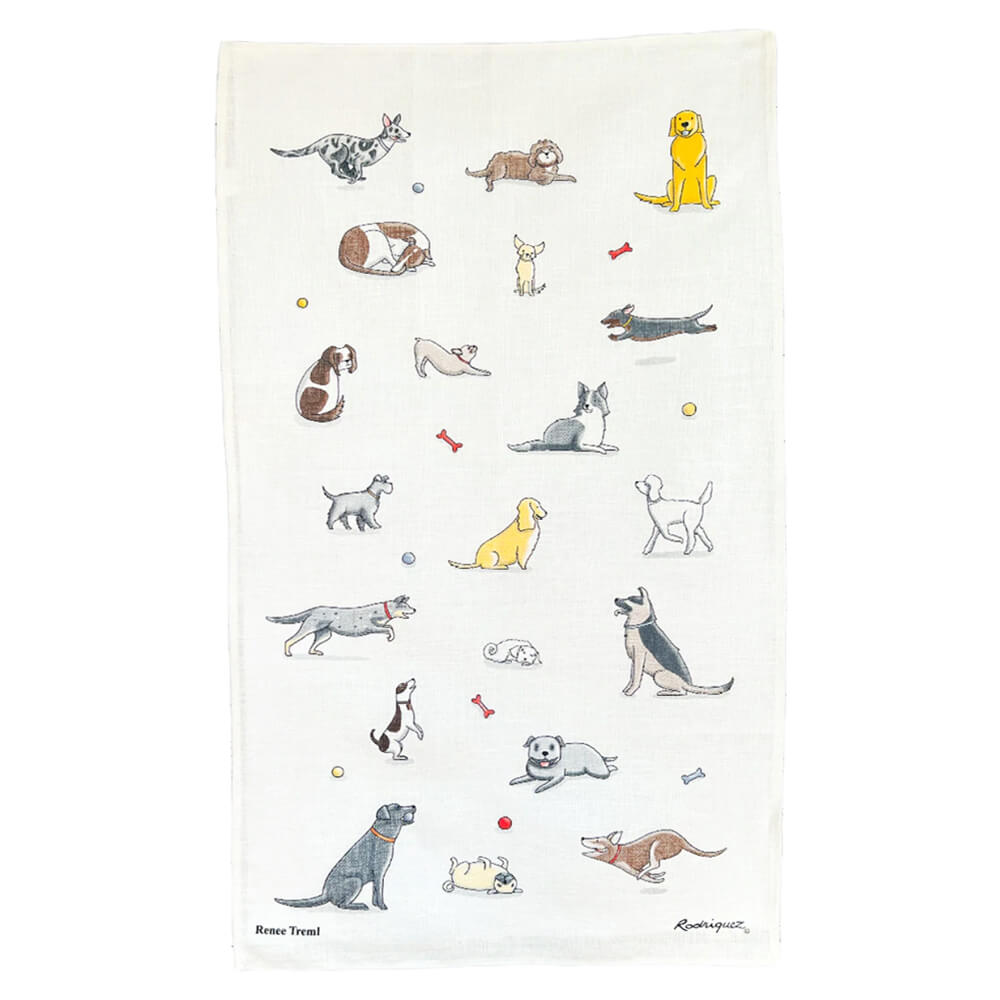 Linen Tea Towels Australia Dog Lovers Gift by Rodriquez