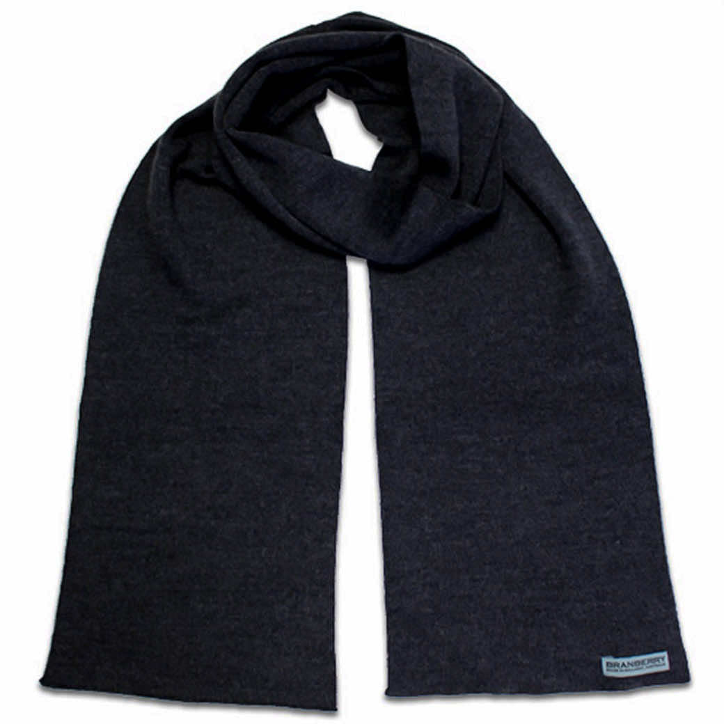 Gifts Australia for Dad Merino Wool Black Scarf Australian Made