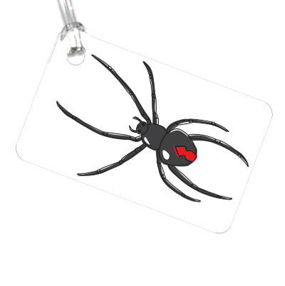 Australian Made Gifts &amp; Souvenirs with the Red Back Spider Luggage Tag -by Bits of Australia. For the best Australian online shopping for a Luggage Tag