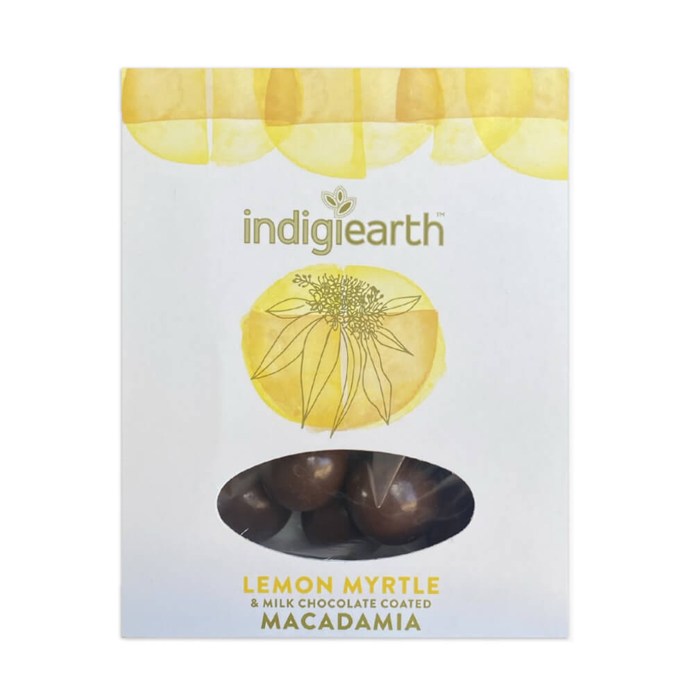 Souvenirs Australia Indigiearth Lemon Myrtle Flavoured Chocolate Macadamias