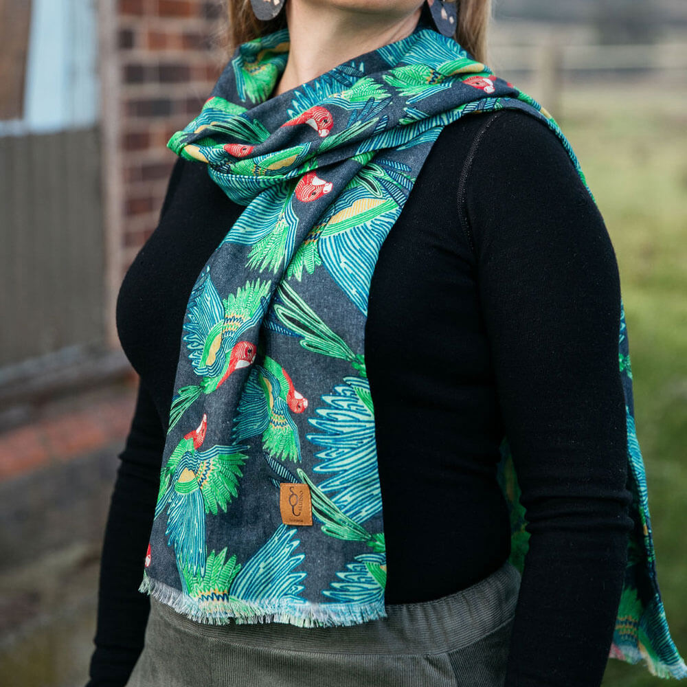 Spotted Quoll Australian Made Rosella Scarf for Women