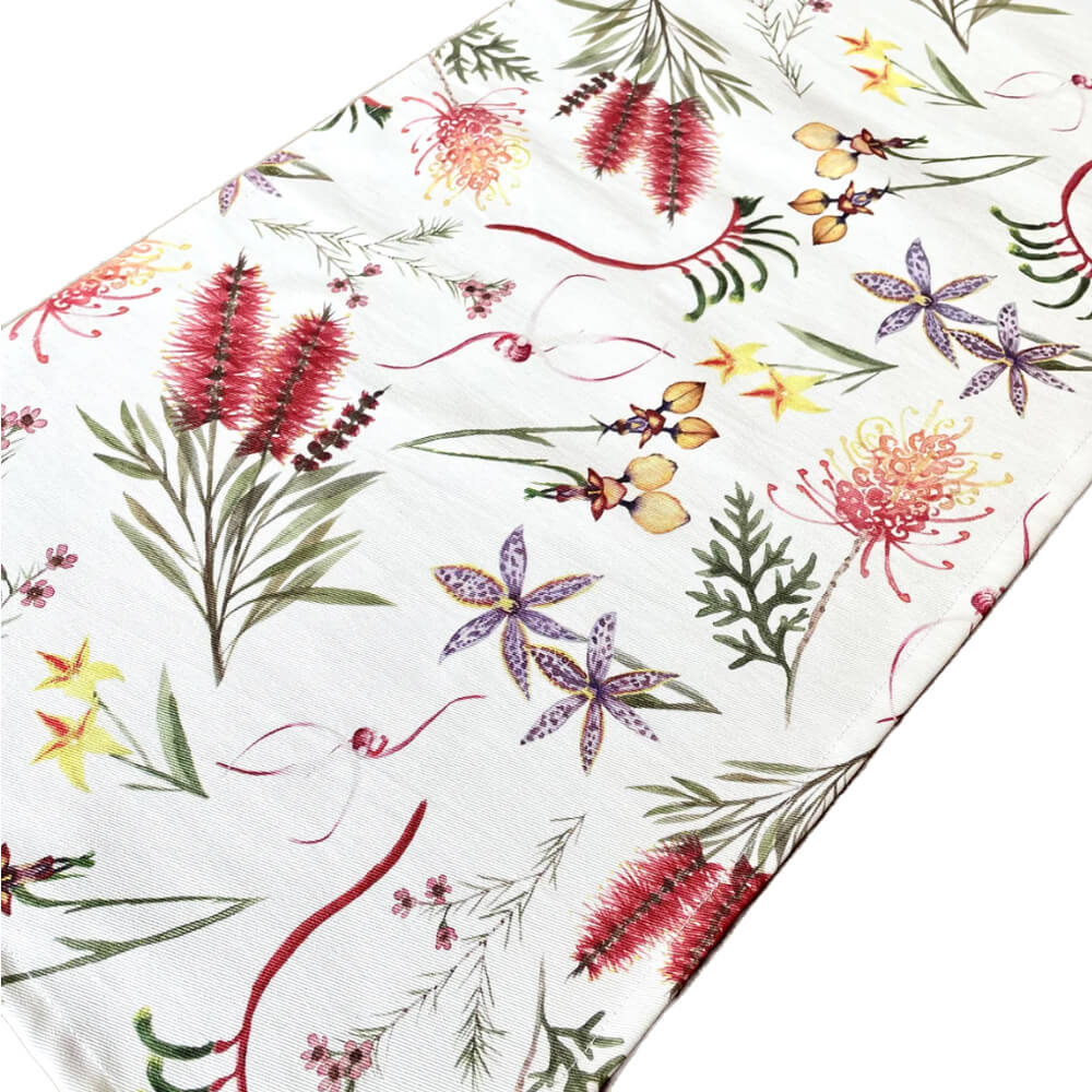 Table Runners Australia Native Flowers by Silken Twine