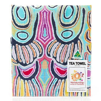 Australian Made Gifts &amp; Souvenirs with the Judy Watson Aboriginal Tea Towel -by Alperstein Designs. For the best Australian online shopping for a Apron - 2
