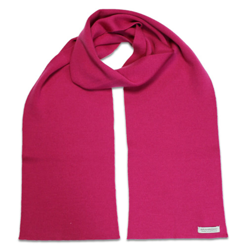 Australian Made Merino Wool Scarf Magenta Pink Unique Gifts for Women