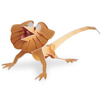 Australian Made Gifts & Souvenirs with the Frilled Neck Lizard 3D Construction Postcard -by Odd Ball. For the best Australian online shopping for a Accessories - 1
