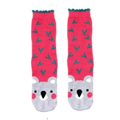 Australian Made Gifts &amp; Souvenirs with the Womens Koala Socks Pink -by Bellbrae. For the best Australian online shopping for a Socks - 1