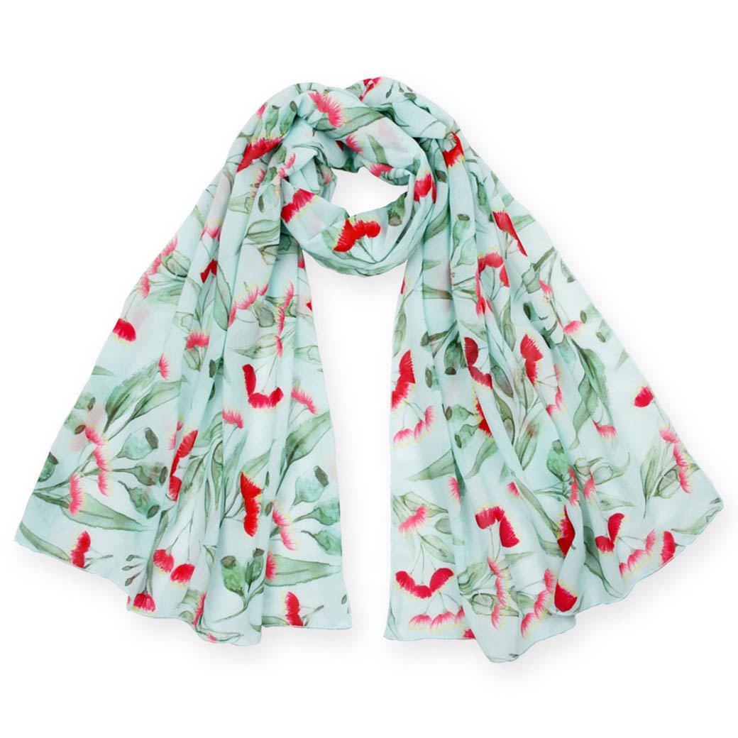 Gifts for her - Australian gum blossom scarf