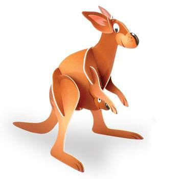 Australian Made Gifts &amp; Souvenirs with the Kangaroo 3D Construction Postcard -by Odd Ball. For the best Australian online shopping for a Accessories - 1